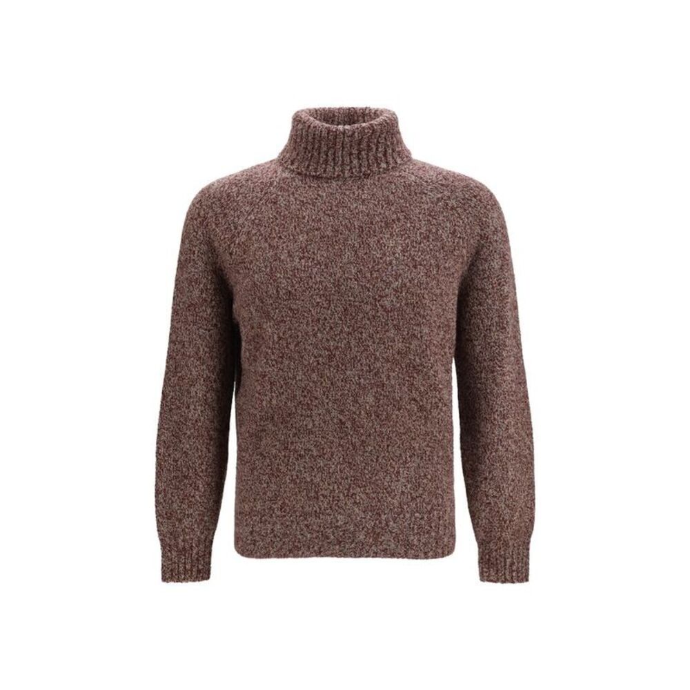 Brunello Cucinelli Bordeaux Wool Oves Aries Men's Turtleneck